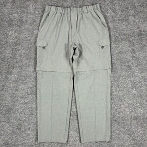 Reel Legends Performance Outfitters Cargo Hiking Pants Mens Size XL Gray Stretch